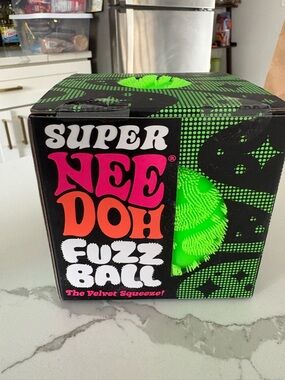 Nee Doh Fuzz Ball - Neon Green Stress Toy BRAND NEW!!!